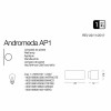 Архитектурное освещение Ideal Lux ANDROMEDA AP1 ANTRACITE 061580 alt_image