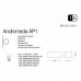Архітектурне освітлення Ideal lux ANDROMEDA AP1 ANTRACITE 061580