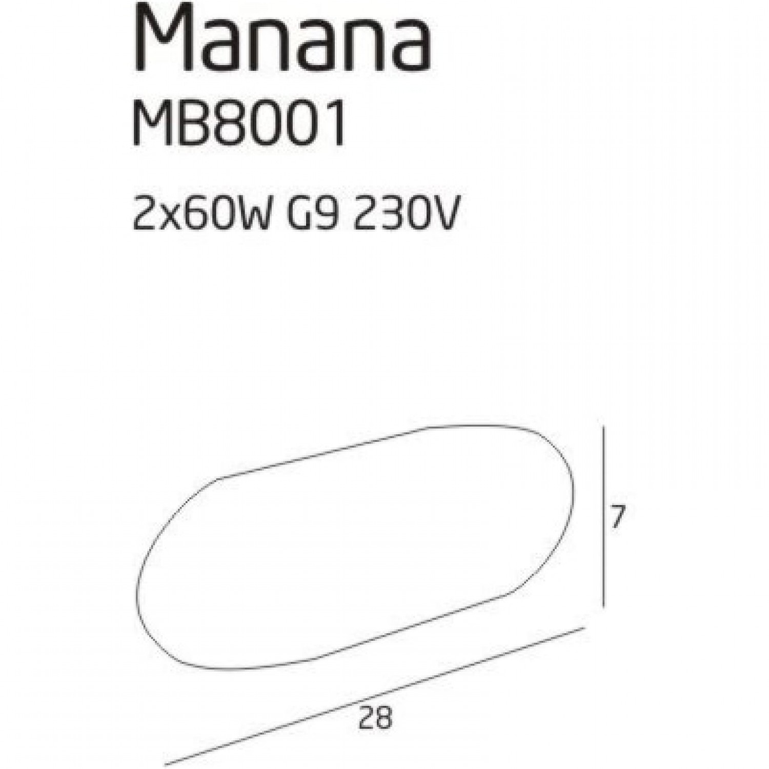 Архітектурне освітлення MAXLIGHT MANANA 8001R