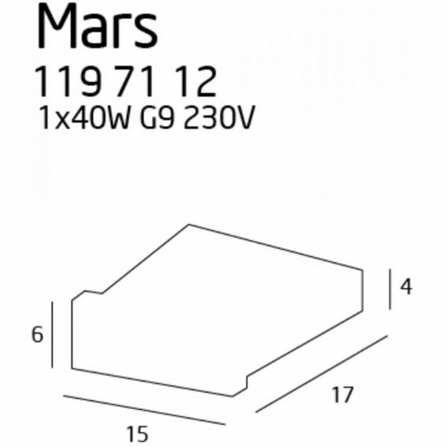 Архітектурне освітлення MAXLIGHT MARS 119 71 12
