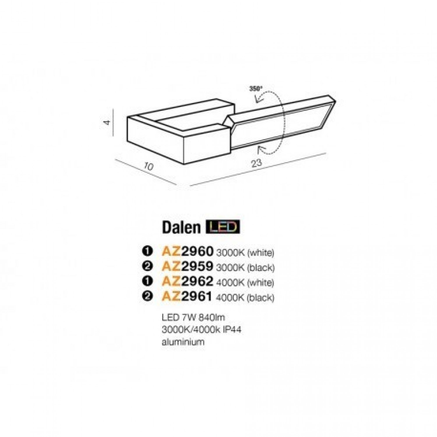 Бра AZzardo DALEN AZ5251