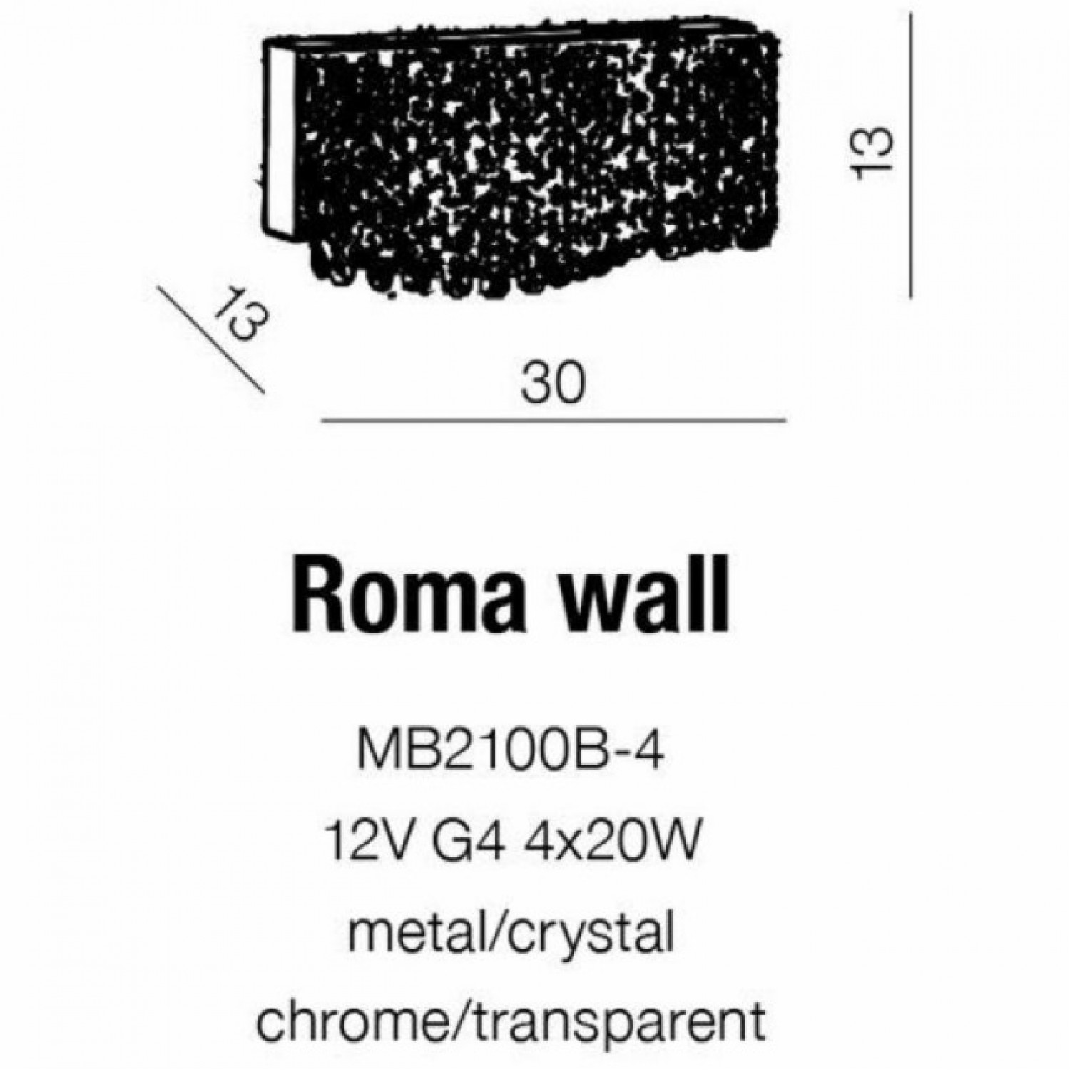 Бра AZzardo ROMA WALL AZ1511