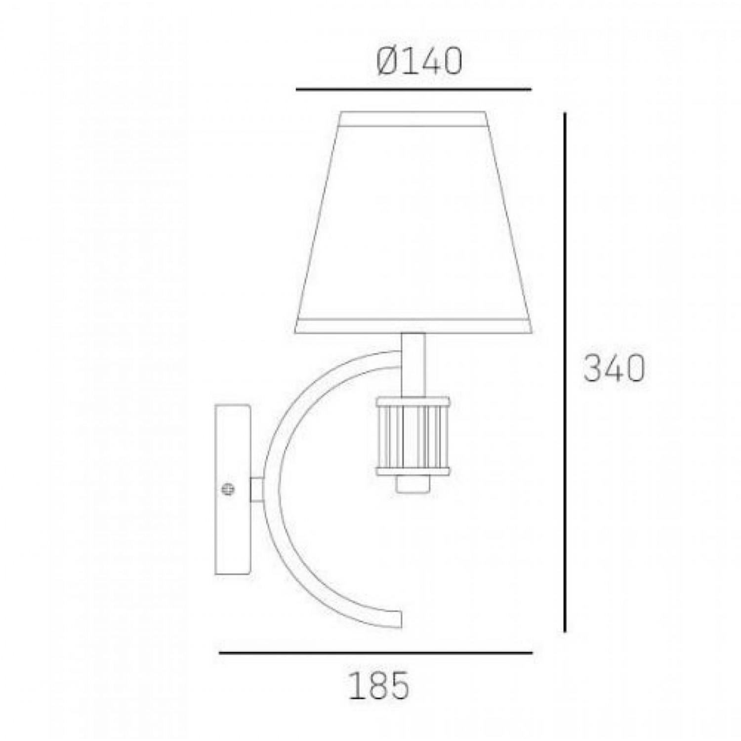 Бра CosmoLight LIVERPOOL W01339CH-WH