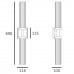 Бра COSMOLight QUINCY W02873BK