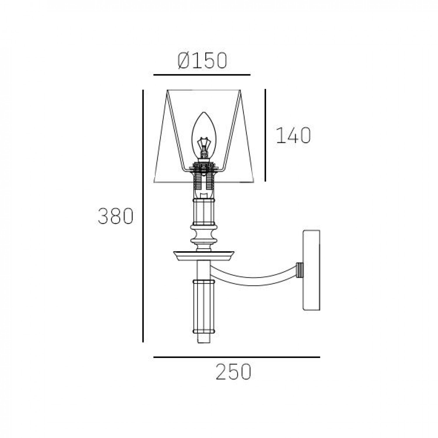 Бра CosmoLight SIENA W01315NI-WH