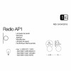 Бра Ideal Lux RADIO AP1 NERO 119502 alt_image