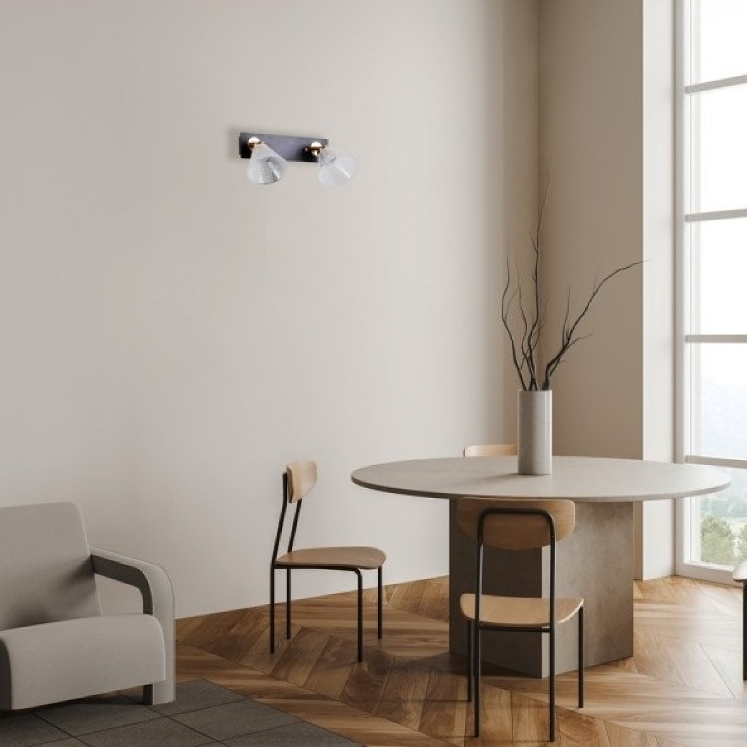 Бра Italux Orella WL-34393-2-BK-HBR