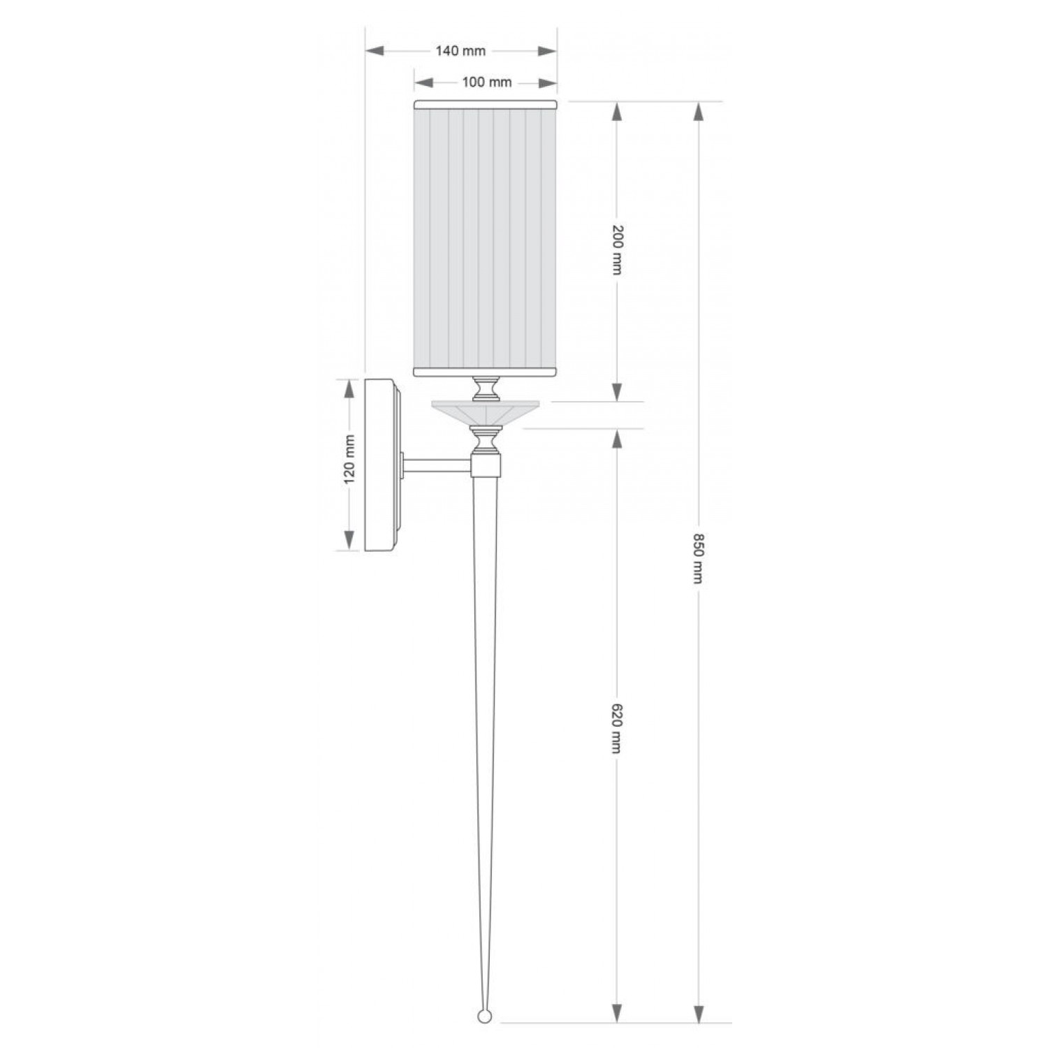 Бра Kutek Cantu CAN-K-1(BN)ZOL100 фото 3 Бра Kutek Cantu CAN-K-1(BN)ZOL100