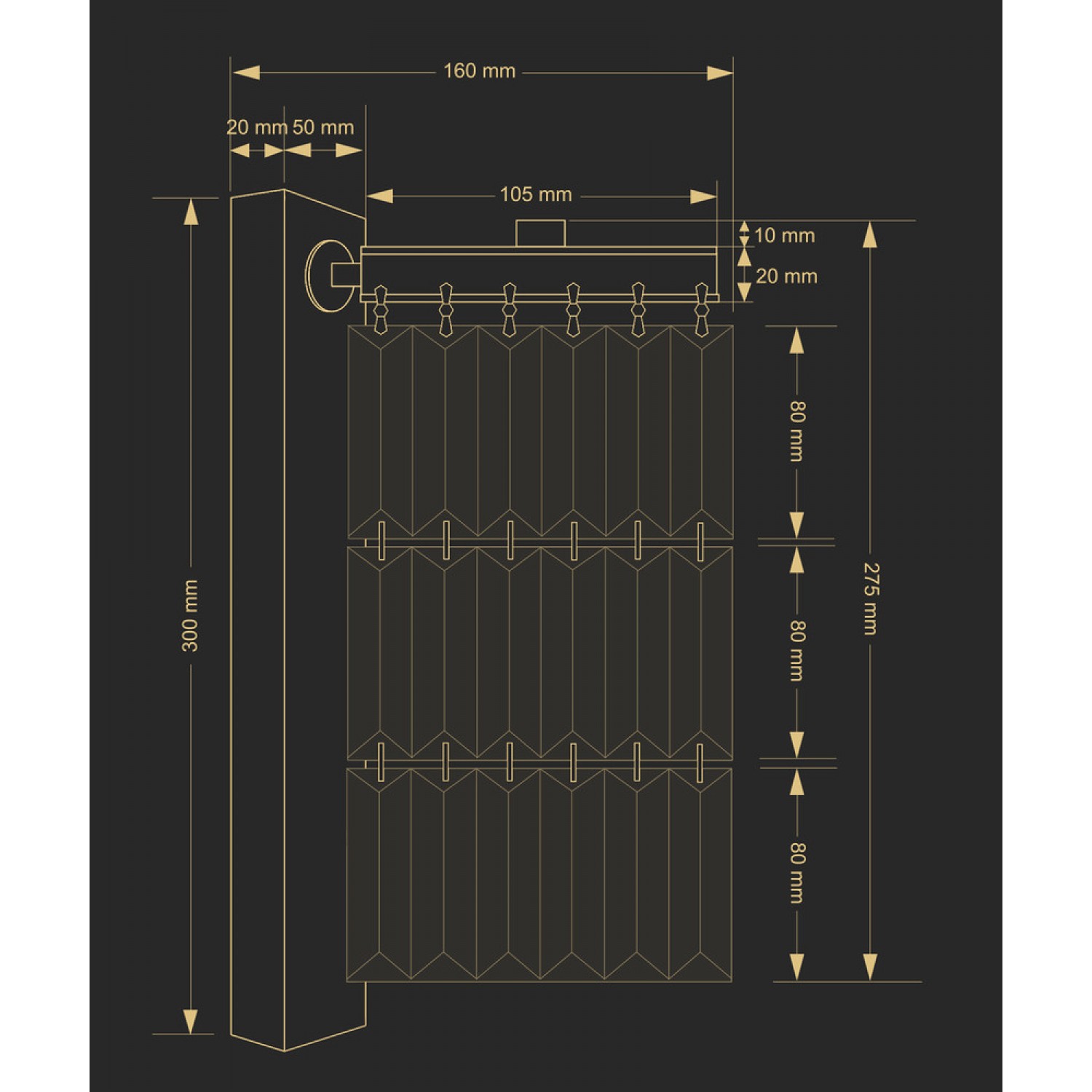 Бра Kutek ELLINI ELL-K-1(BN)100/III