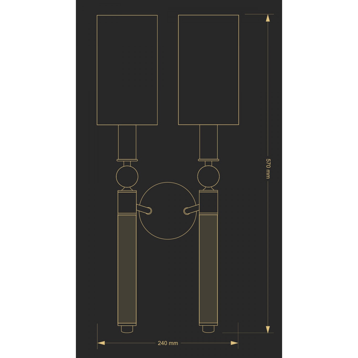 Бра Kutek LEA LEA-K-2(ZM/A)