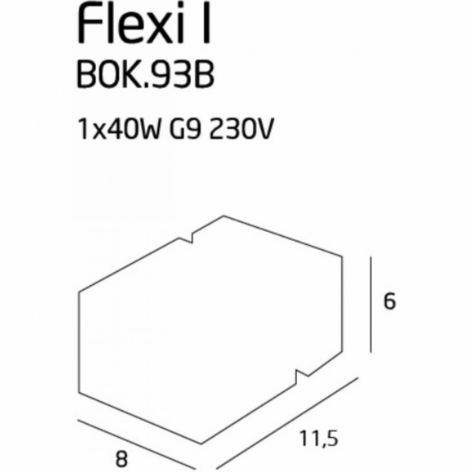 Бра MaxLight FLEXI BOK.93B BOK.93B