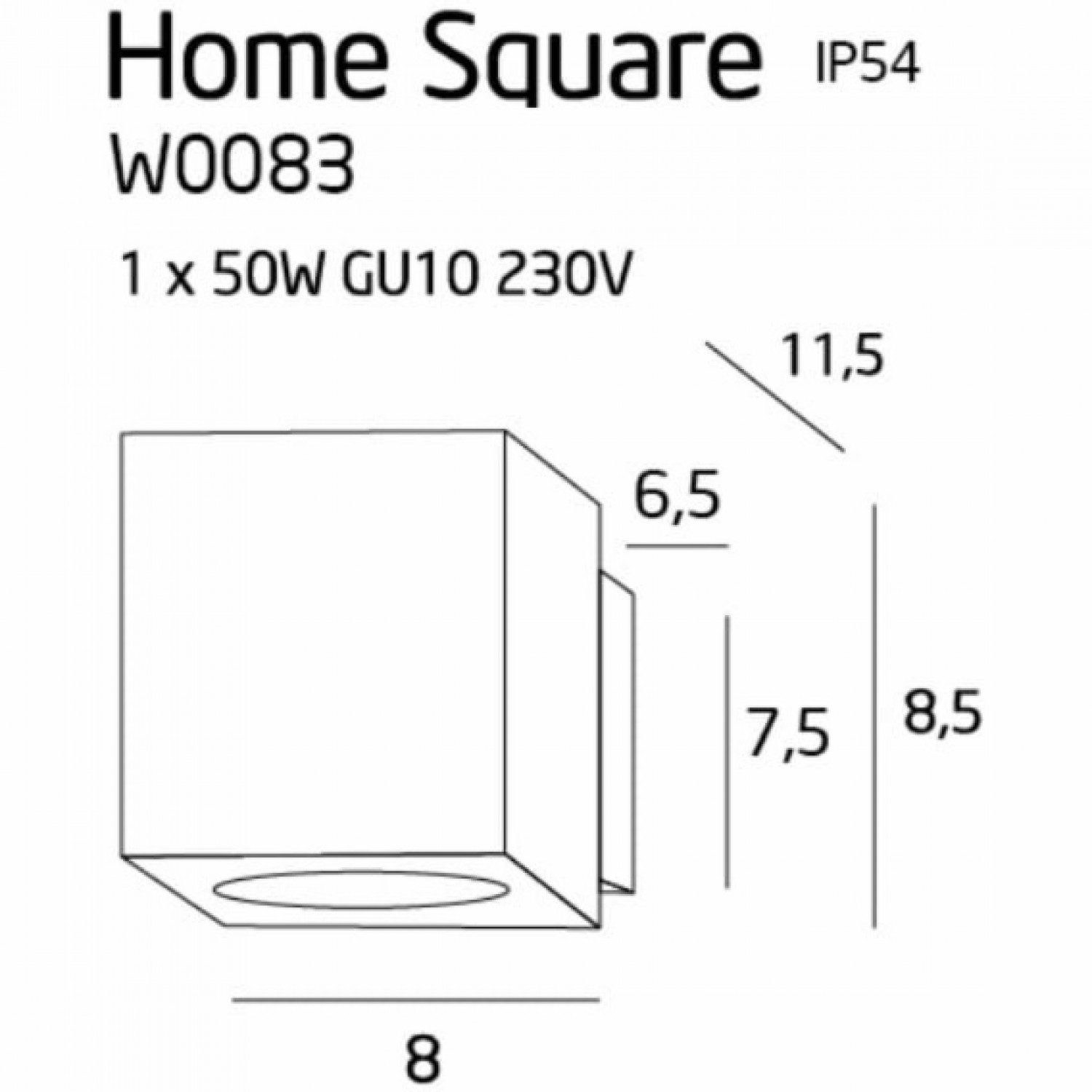 Бра MAXLIGHT HOME SQUARE W0083