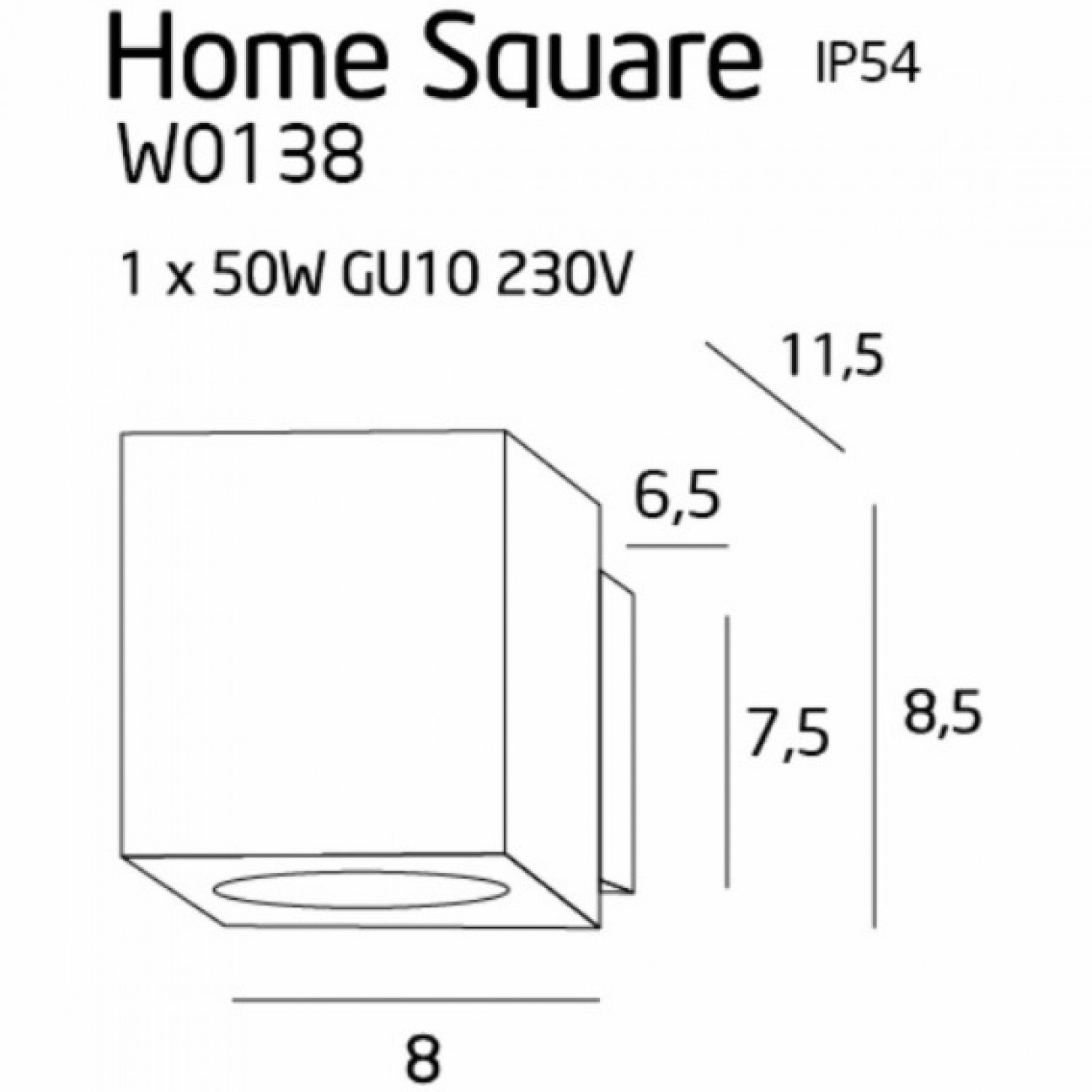 Бра MAXLIGHT HOME SQUARE W0138