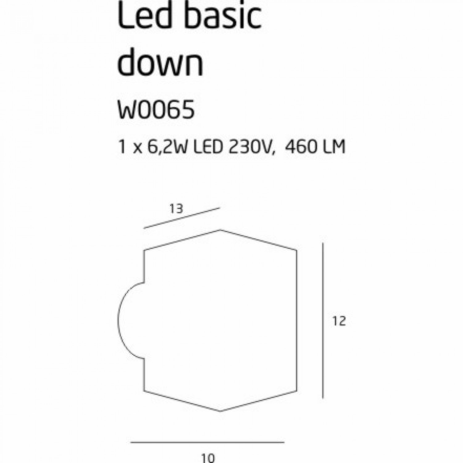 Бра MaxLight LED BASIC W0065