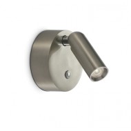 Бра - спот Ideal Lux BEAN AP ROUND RECHARGEABLE NICKEL 364810