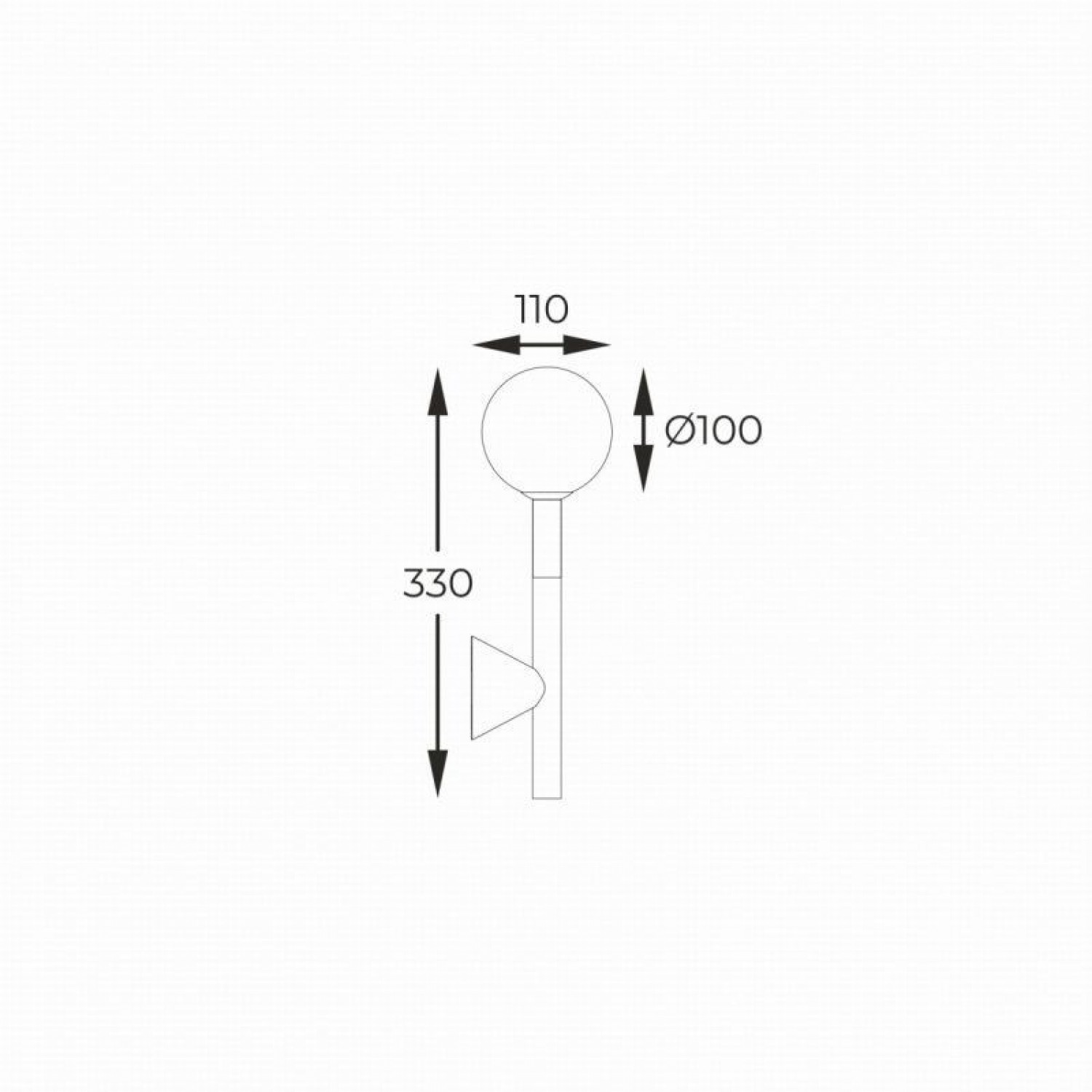 Бра Zuma line ARCTURUS W0574-01B-SDFZ