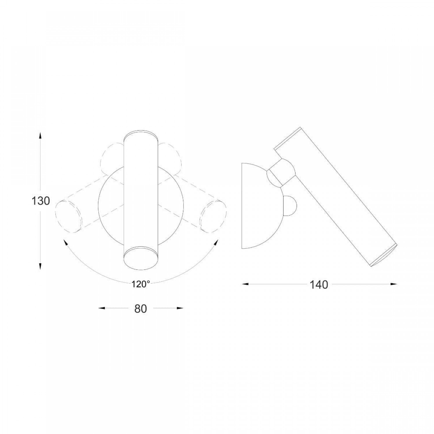 Бра Zuma Line LOYA W0461-01A-F4F4