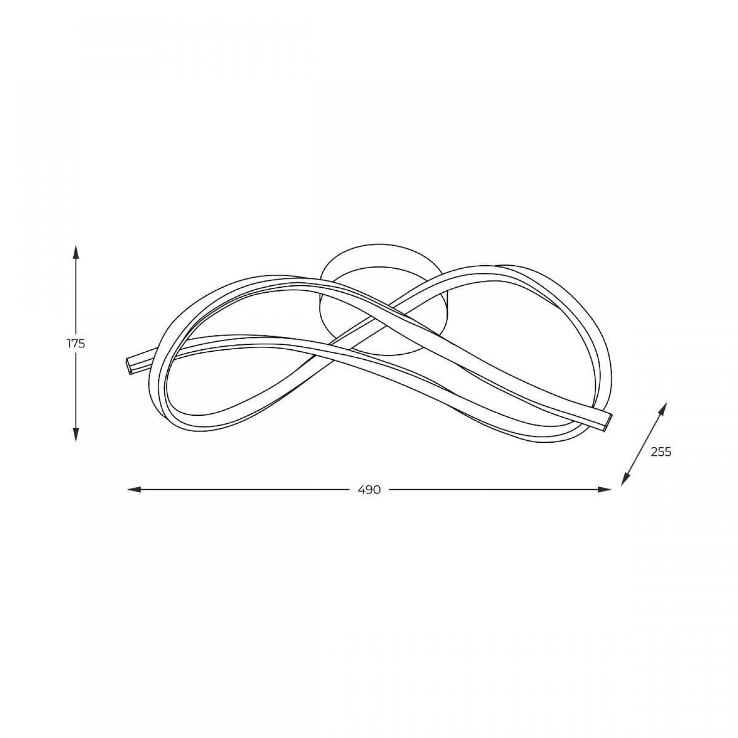 Бра Zuma Line PAUL 19602C-BK