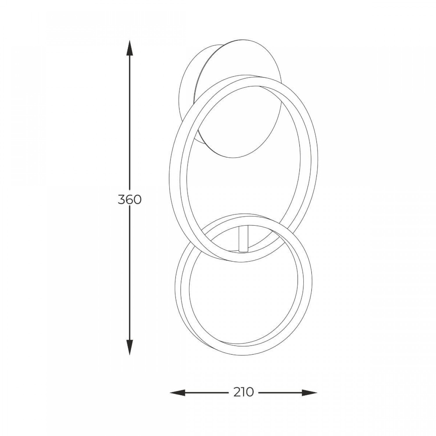 Бра Zuma Line RANDO 20002W-GD