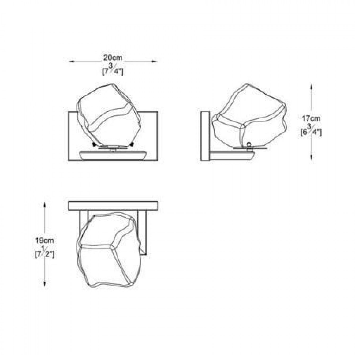 Бра Zuma Line ROCK W0488-01A-U8AC