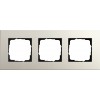 alt_imageЭлектрофурнитура Gira Рамка 3-гн Esprit Linoleum-Multiplex 0213220