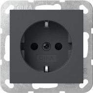 Електрофурнітура Gira Розетка із високим захистом контактів System 55. 445328