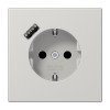 alt_imageЕлектрофурнітура Jung Розетка SCHUKO® USB типу A | fast charge LS1520-18ALG