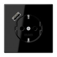 Электрофурнитура Jung Розетка SCHUKO®+USB типа A | fast charge LS1520-18ASW