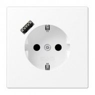 Электрофурнитура Jung Розетка SCHUKO®+USB типа A | fast charge LS1520-18AWWM