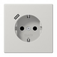Электрофурнитура Jung Розетка SCHUKO®+USB типа C | fast charge LS1520-18CLG