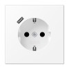 alt_imageЕлектрофурнітура Jung Розетка SCHUKO® USB типу C | fast charge LS1520-18CWWM