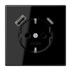 alt_imageЕлектрофурнітура Jung Розетка SCHUKO® USB | тип A тип C LS1520-15CASW