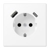 alt_imageЕлектрофурнітура Jung Розетка SCHUKO® USB | тип A тип C LS1520-15CAWWM