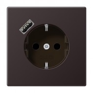 Электрофурнитура Jung Розетка SCHUKO+USB типа A | fast charge AL1520-18AD