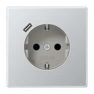 Электрофурнитура Jung Розетка SCHUKO+USB типа C | fast charge AL1520-18C