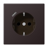 Электрофурнитура Jung Розетка SCHUKO+USB типа C | fast charge AL1520-18CD