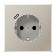 Электрофурнитура Jung Розетка SCHUKO+USB типа C | fast charge ES1520-18C