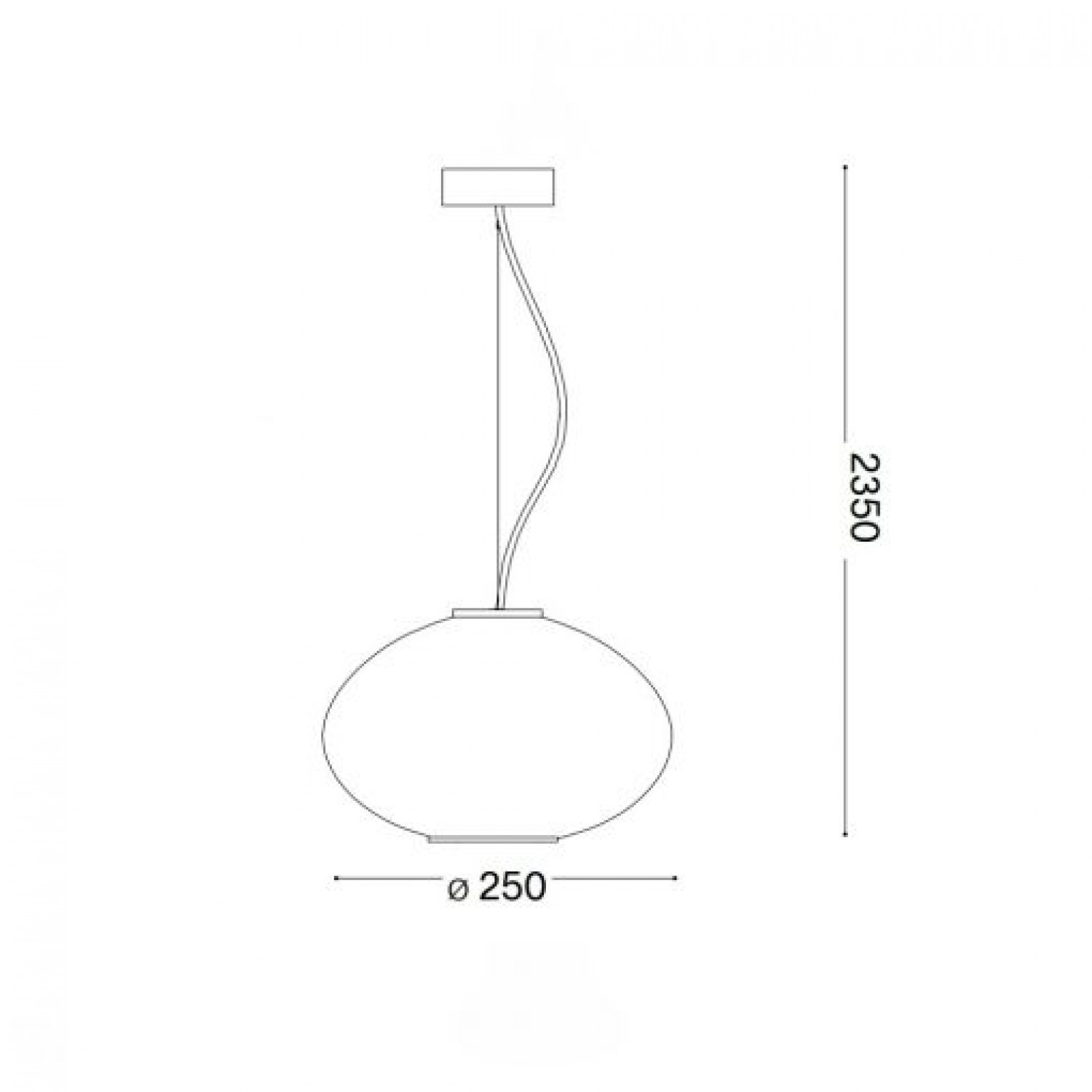 Підвісний світильник Ideal Lux PLISSE SP1 D25 CROMO 264509