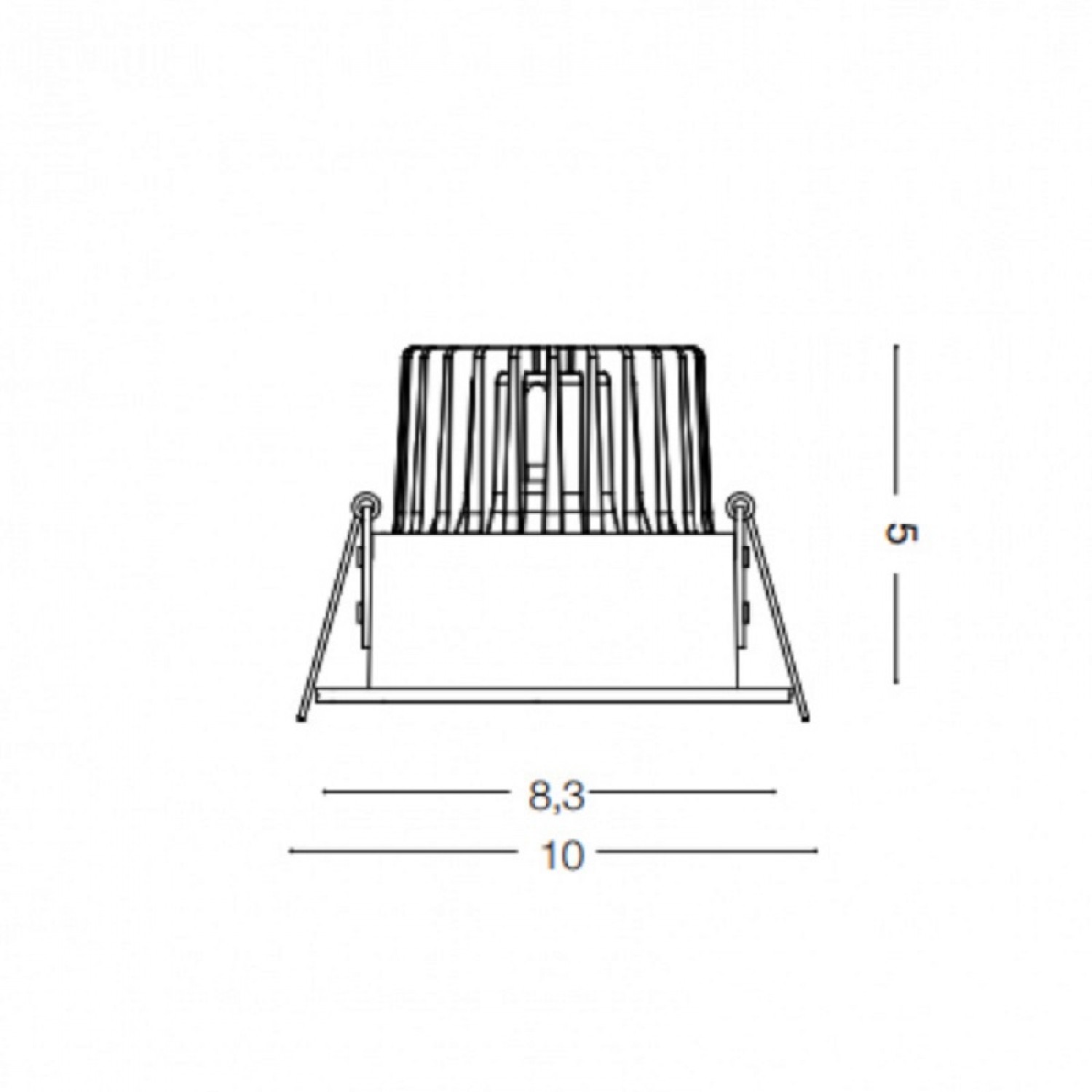 Точковый светильник Ideal Lux ROOM-65 FI SQUARE BK 252056