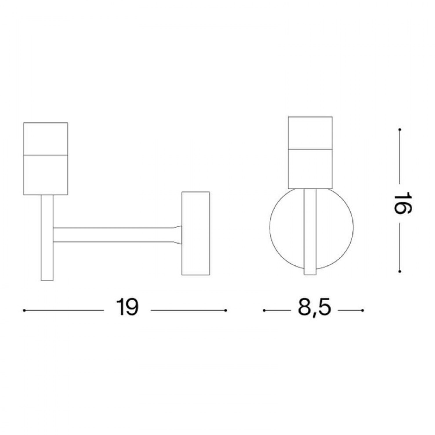 Підстава Ideal Lux SET UP MAP1 NERO 259772