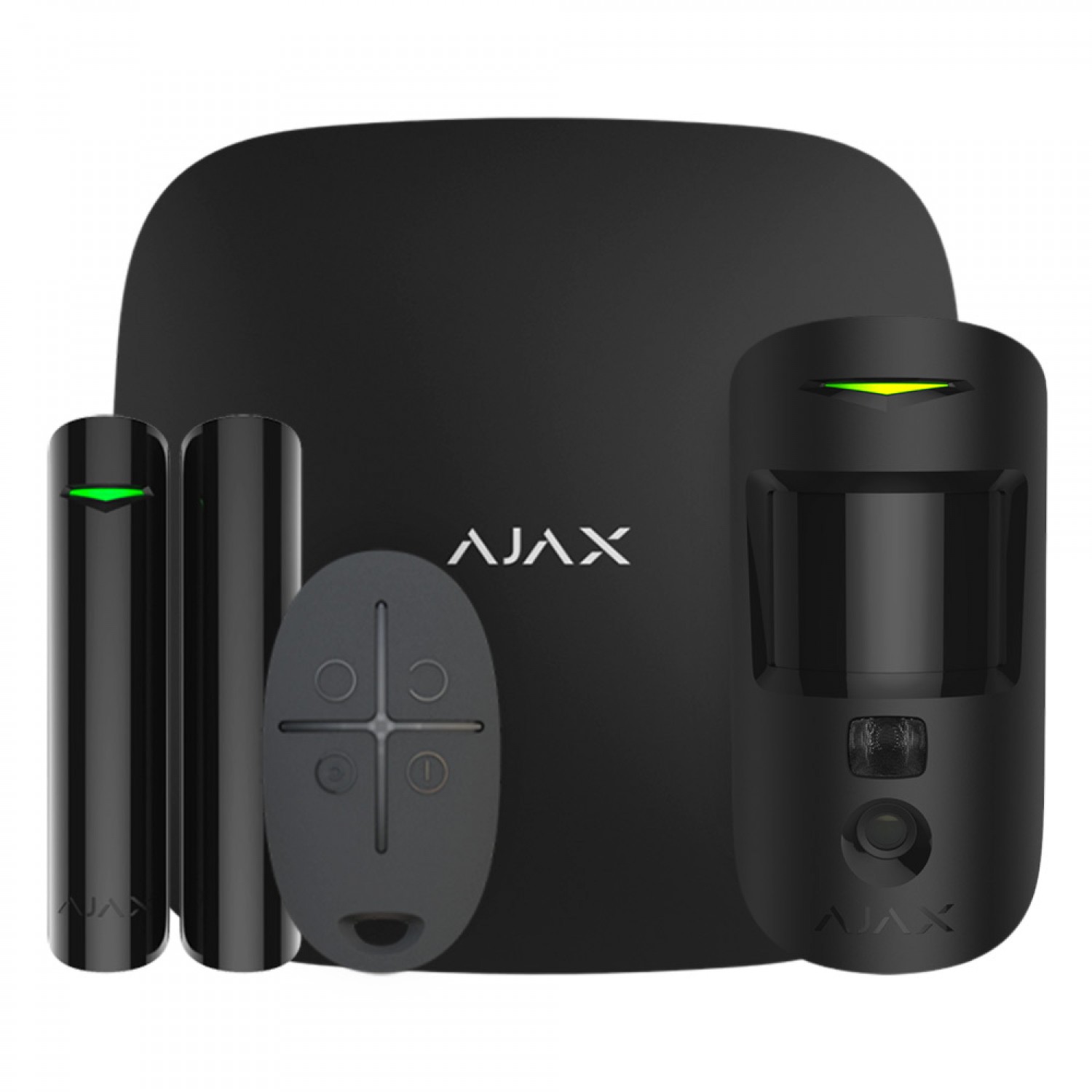 Комплект Ajax 10768 StarterKit Cam Plus black EU комплект охранной сигнализации 19876