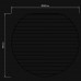Компонент Astro Nara Globe Ribbed Glass 5039002