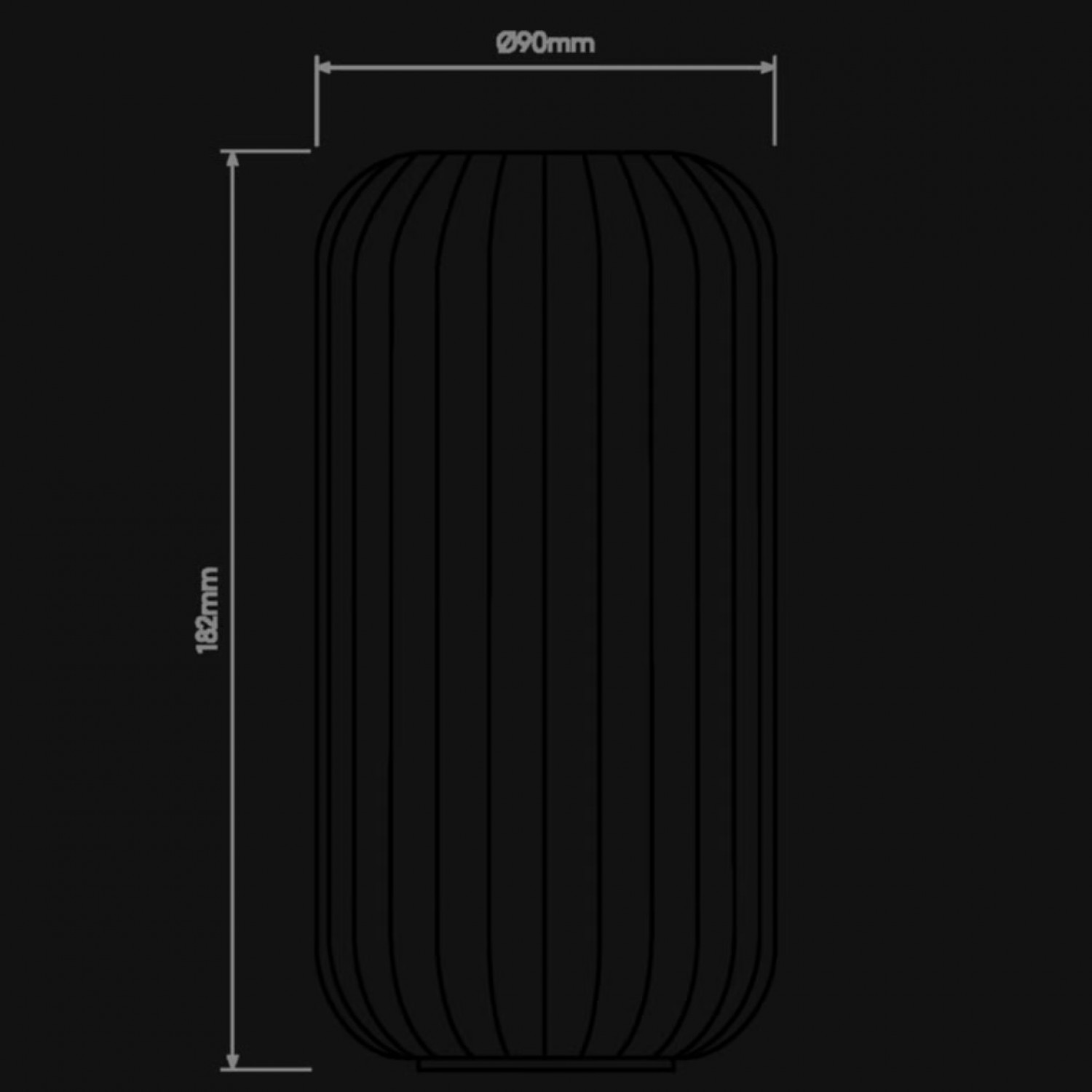 Компонент Astro Tacoma Reed Ribbed Glass 5036010