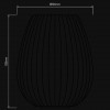 Компонент Astro Tacoma Tulip Ribbed Glass 5036008 alt_image
