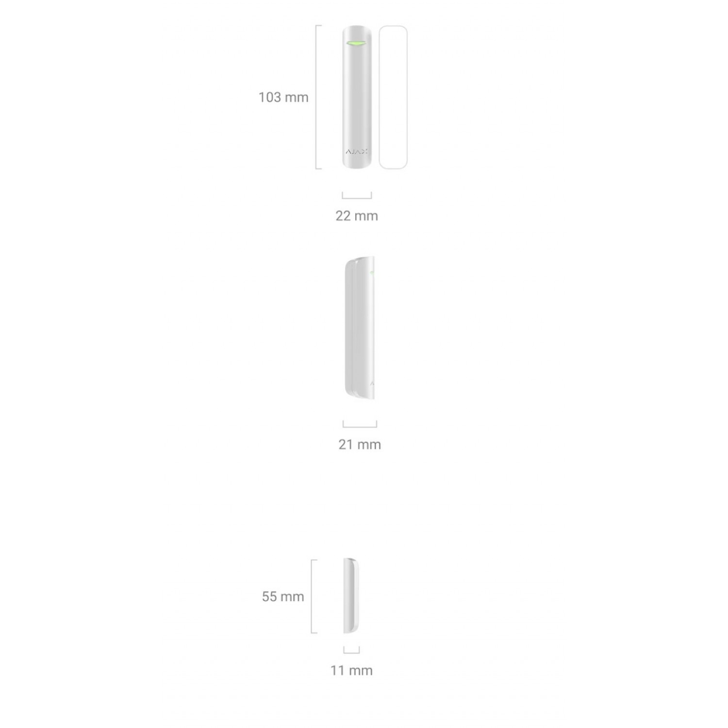 Компонент Ajax DoorProtect S Plus Jeweller 61709.21.WH1