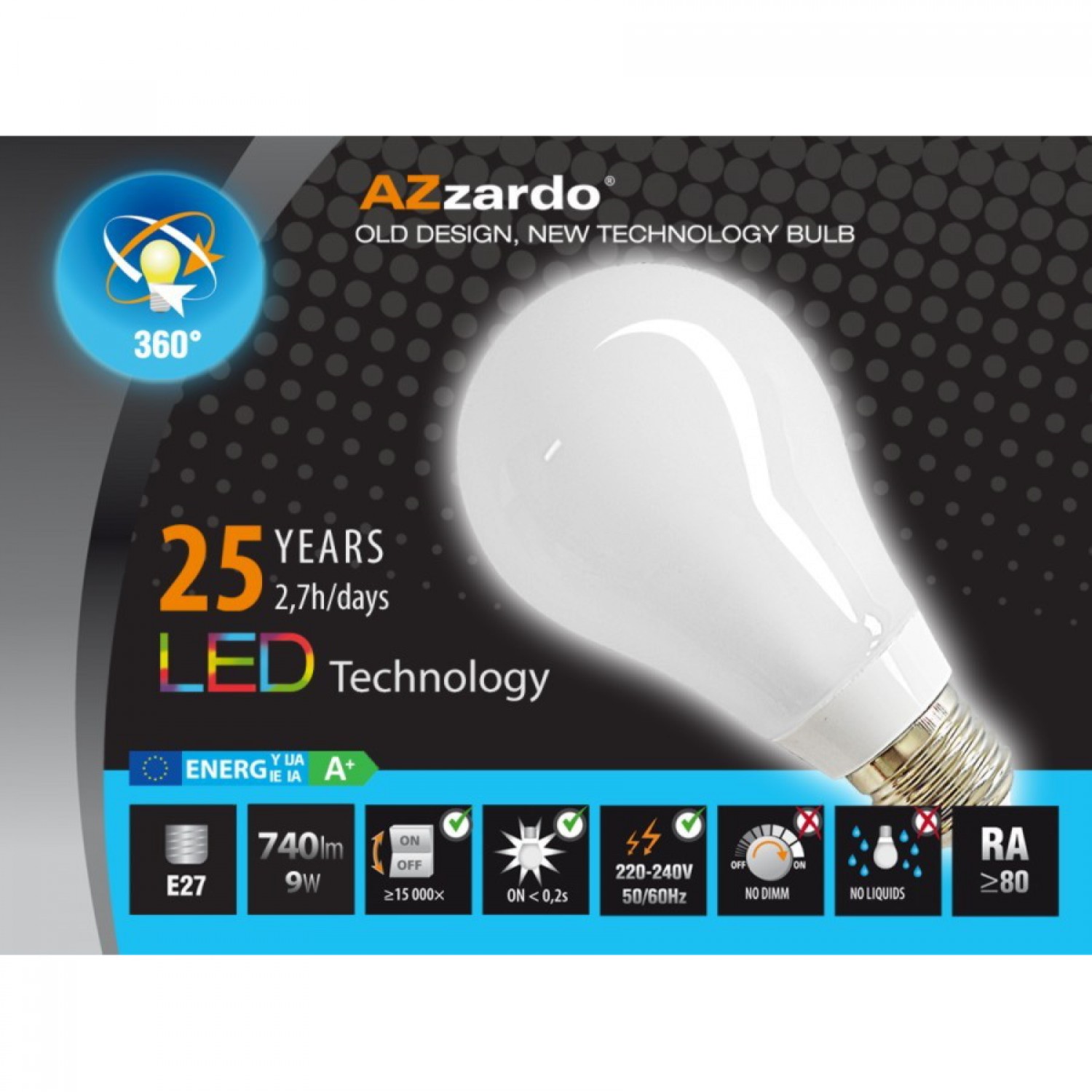 Лампочка AZzardo AZZARDO LED 10W E27 LL127101 AZ1639