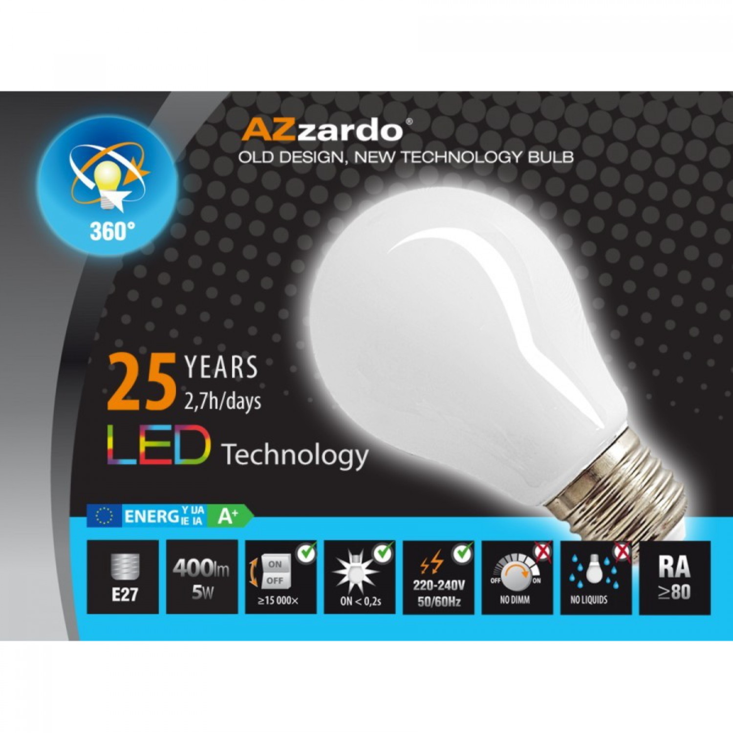 Лампочка AZzardo AZZARDO LED 5W E27 LL127051 AZ0922