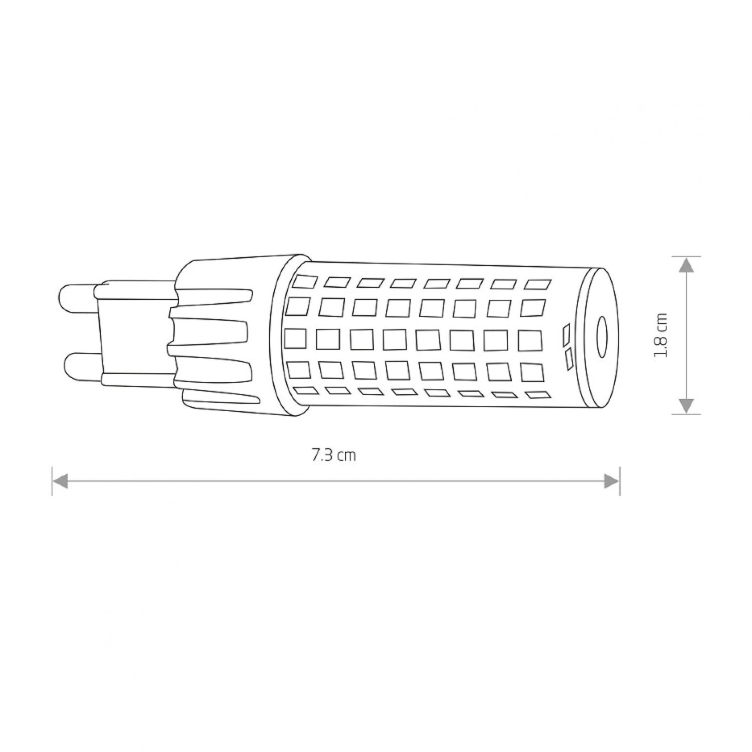 Лампочка Nowodvorski BULB G9 LED 7W, 3000K, ANGLE 360 CN 9197