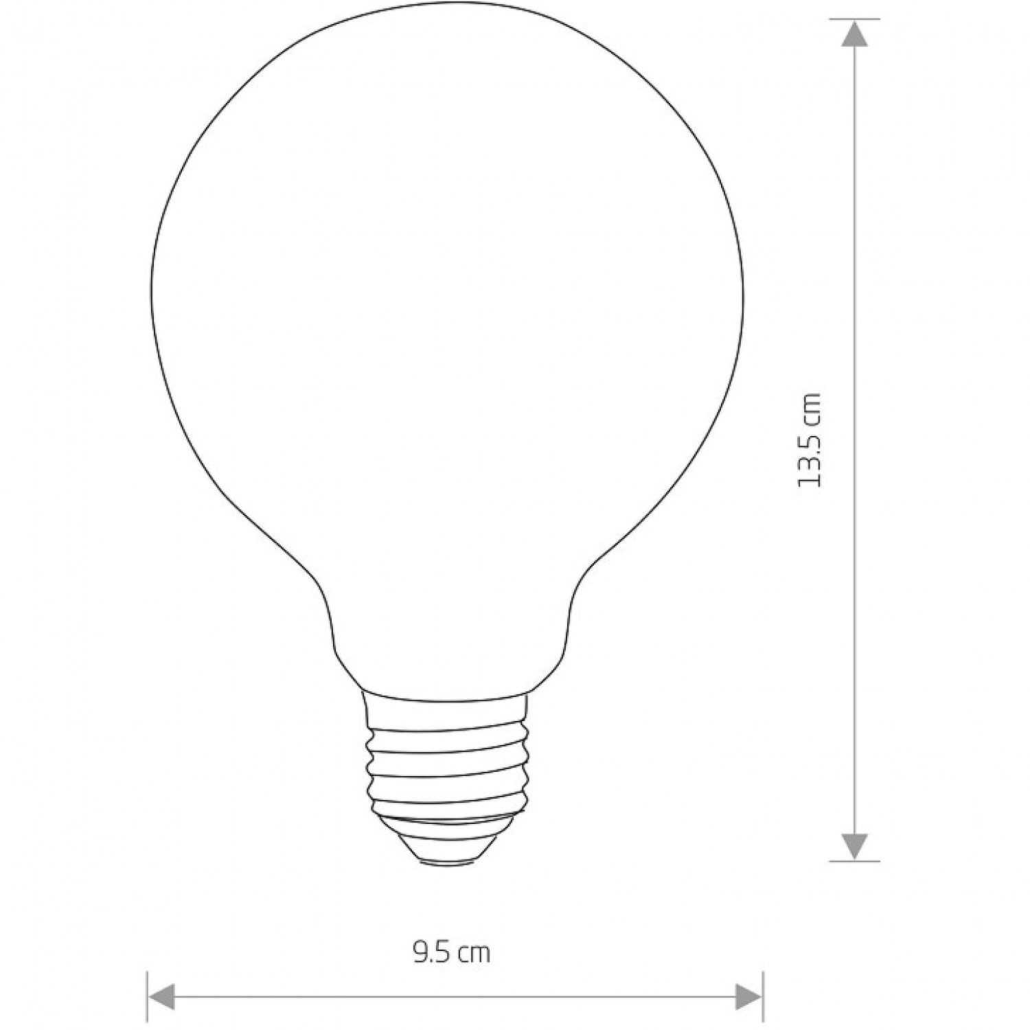 Лампочка Nowodvorski BULB GLASS BALL LED 8W, 3000K, E27, ANGLE 360 CN 9177