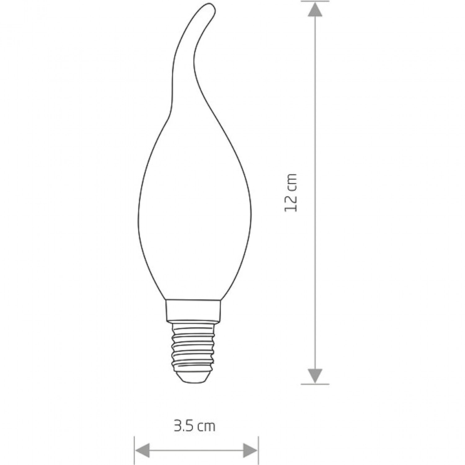 Лампочка Nowodvorski BULB VINTAGE LED 4W, 2200K, E14, ANGLE 360 CN 9793